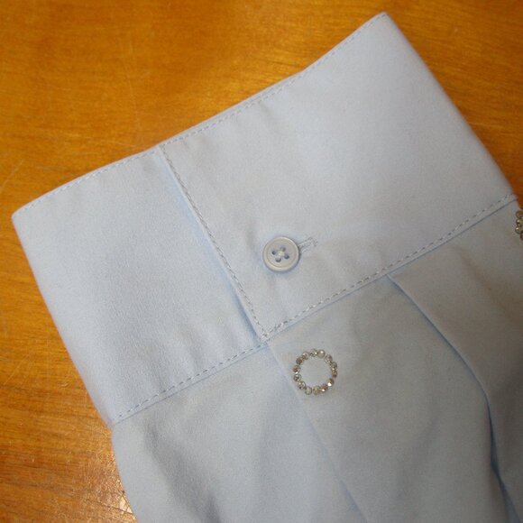 Zara Girls light Blue RHINESTONE SHIRT New 13-14 - Picture 9 of 17